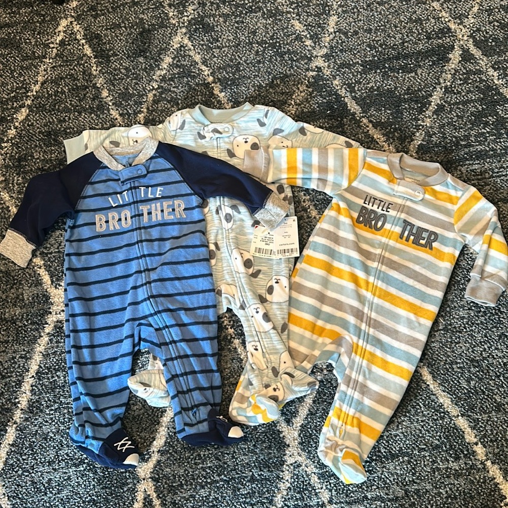 Carters fleece Little Brother Sleepers